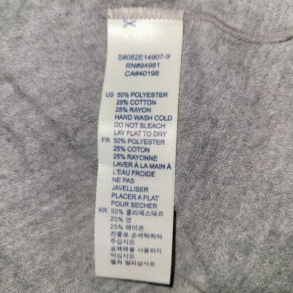 Gray Racerback Anchor Tank Top Small - Picture 4 of 4